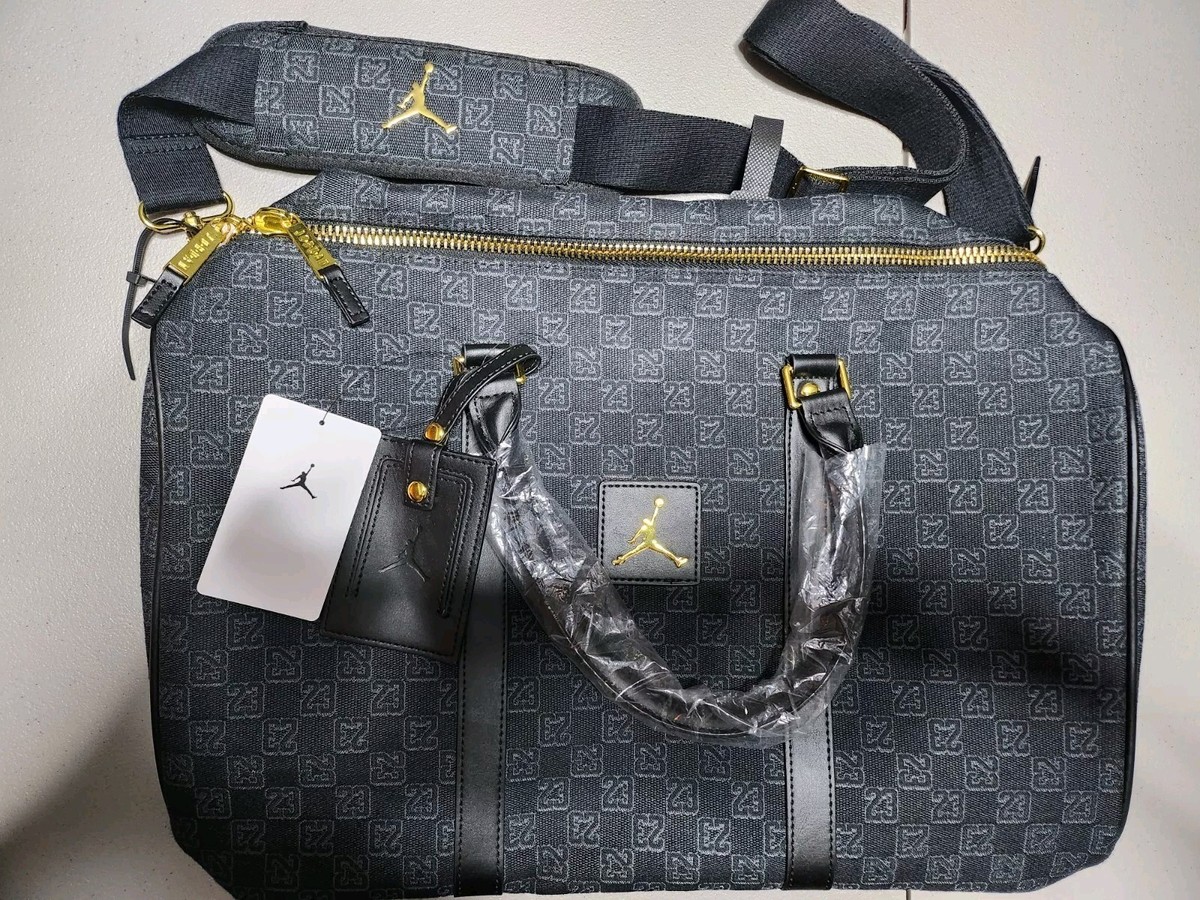 Nike Air Jordan Monogram Logo Jacquard Duffle 25L Luxury
