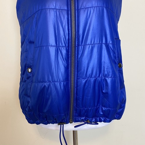 Banana Republic Womens Puffer Vest Blue Drawstring Sleeveless Jacket Size XS - Picture 4 of 7