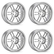 Enkei (3798806535SP) RPF1 18x8 5x114.3 35mm Offset 73mm Bore Silver (Set of 4)