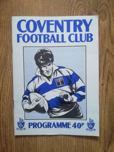 Coventry Rugby Programmes 1962 - 1988 - Picture 76 of 117