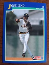 JOSE LIND PITTSBURGH PIRATES 1991 SCORE BASEBALL #461
