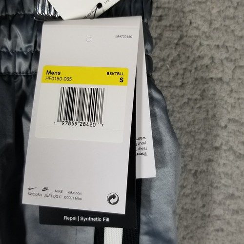 Nike Therma-FIT Repel Filled Jogger Pants S Gray Black HF0150 Rare Unreleased - Picture 3 of 12