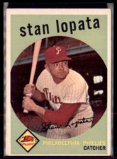 1959 Topps Stan Lopata Philadelphia Phillies #412 