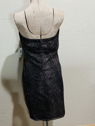 Homecoming Little Black Dress Glitter Bling Prom Semiformal Teeze Me Juniors 13 - Picture 3 of 12