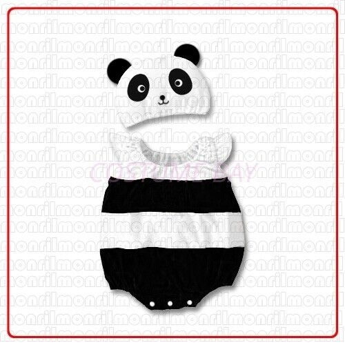 Boys Girls Baby Romper Animal Cartoon Costume Bodysuit Outfit Jumpsuit Set Hat - Picture 20 of 68