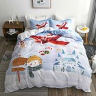 3D Santa Flugzeug C292 Weihnachten Steppdecke Bettbezug Christmas Bett Zoe