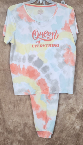 *Large Secret Treasures Pajama Set Top and Jogger Bottoms Women's Size 12-14 - Afbeelding 1 van 7