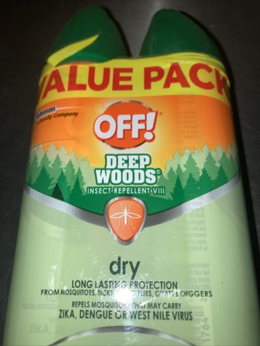 OFF! Deep Woods Insect Repellent Aerosol Dry Non-Greasy Formula Bug Spray 2 Pack - Picture 2 of 6
