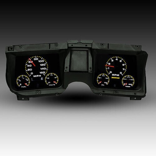 1968 Chevelle Analog Gauge Panel Direct Replacement, Black Faceplat, Made In USA - Picture 1 of 6