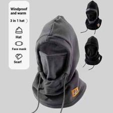 Winter Warm Hat with Mask and Neck Warmer 3-in-1 Windproof Balaclava for Men