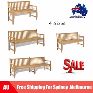 Teak Outdoor Bench Garden Patio Furniture Seat Chair Multi Sizes
