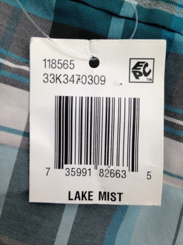 $95 G.H.Bass And Co. Men White Blue Check Short-Sleeve Button-Down Dress Shirt S - Picture 3 of 3