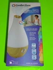 1) Comfort Zone Cool Mist Water Aroma Diffuser LED Color Changing Essential Oils