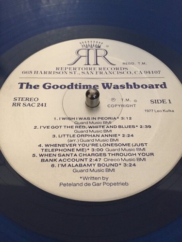 The Goodtime Washboard/Self-Titled/33RPM/Repertoire Records-1974 - Picture 2 of 3