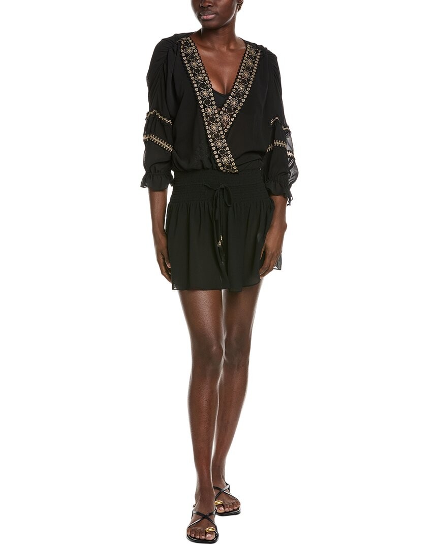 Мини-платье Ramy Brook Tiffany Женское черное Xs