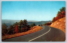 Vintage Postcard Skyline Drive Virginia Mountains Valley View VA USA