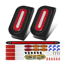 6 inch Oval Led Trailer Lights Kit with Mounting Brackets,Light Bar and Wirin...