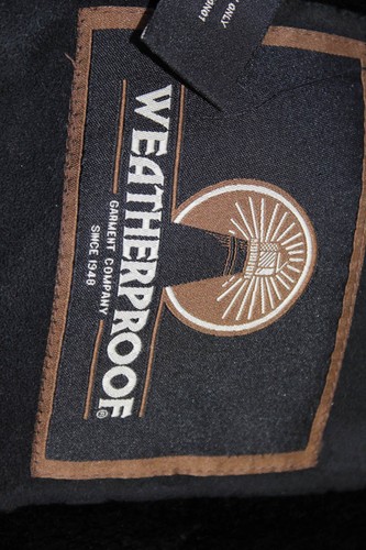 Weatherproof Womens Textured Collared Full Zip Lined Thick Coat Black Size L - Picture 4 of 6