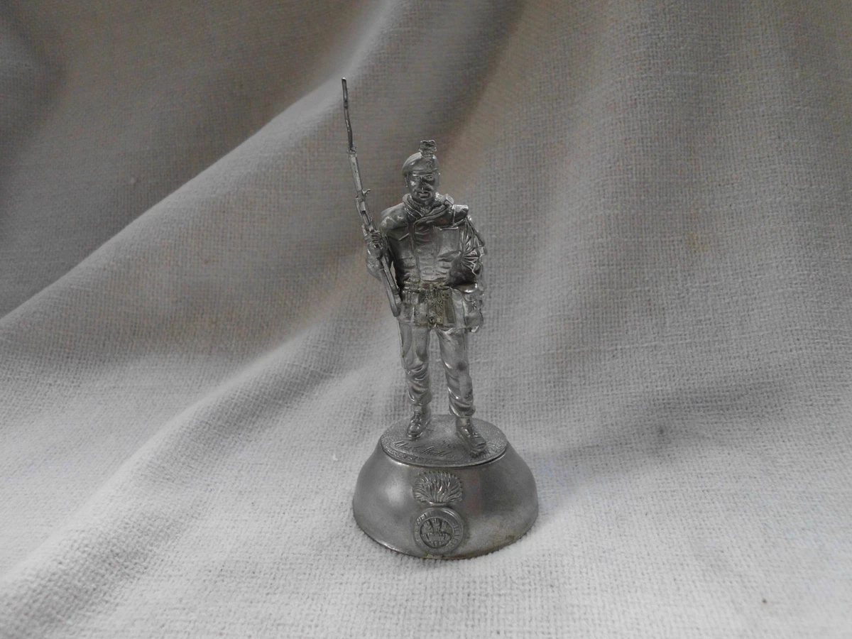 PLOMB FIGURINES D'ARTISTES Sur Base Metal Modeles-Officier Des