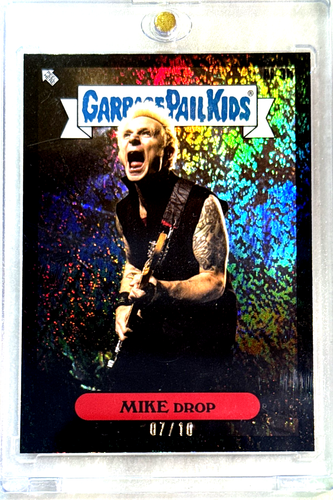 Mike Drop 2024 Topps GPK Garbage Pail Kids Black Shimmer Foil Card - # 07/10 SSP