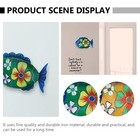 3pcs Metal Fish Ornaments Handmade Pendants Gifts Wall Decor Hangings for Yard