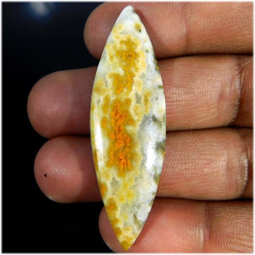 35,85 quilates. Piedra preciosa suelta cabujón marquesa jaspe eclipse abejorro natural - Imagen 1 de 3