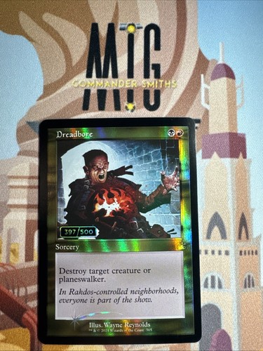 Dreadbore SERIALIZED #397 ✨ RETRO FOIL ✨ MTG NM Ravnica Remastered