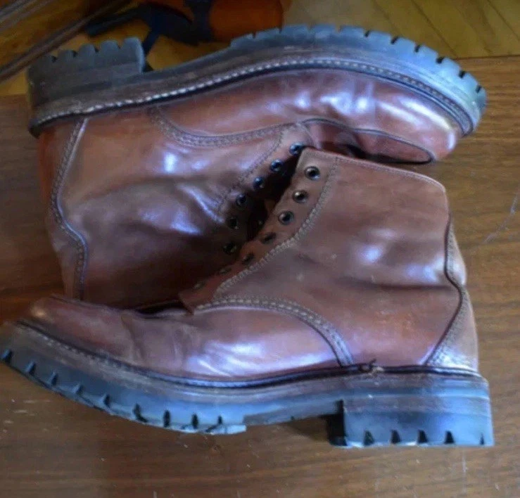 OFFICINE CREATIVE (Made in Italy) LEATHER Mens Boots 41 US Size 8