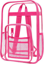 Clear Backpack Stadium Approved Heavy Duty PVC Waterproof Transparent Backpack T