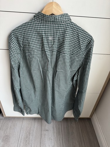 Fat Face mens Extra Large XL Green Slim Stretch check shirt BNWT - Picture 3 of 4