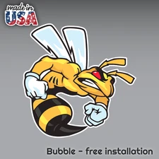 ANGRY SUPER BEE LOGO VINYL 3M USA MADE DECAL STICKER TRUCK WINDOW BUMPER WALL