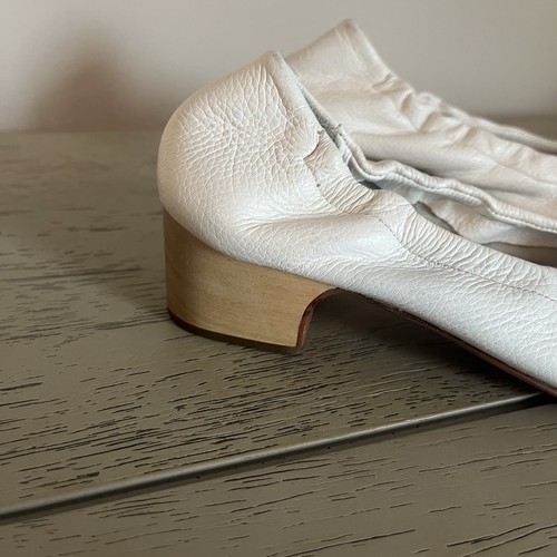 $348 NWOT Rachel Comey Size 6.5 White Calder Block Heel Shoes Leather - Picture 2 of 10