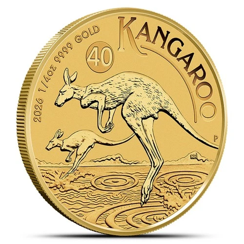 Photo of a 2026 Australian Gold Kangaroo 1/4 oz from an eBay listing that sold on Jul 19, 2026