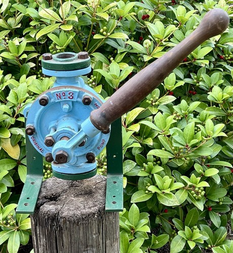 Große Vintage ALLWEILER No.3 Handpumpe - Semi Rotary Handpumpe