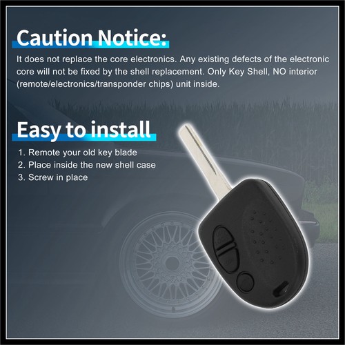 3 Buttons Keyless Entry Remote Fob Key Shell Case for Pontiac GTO 2004-2006 New - Picture 7 of 7