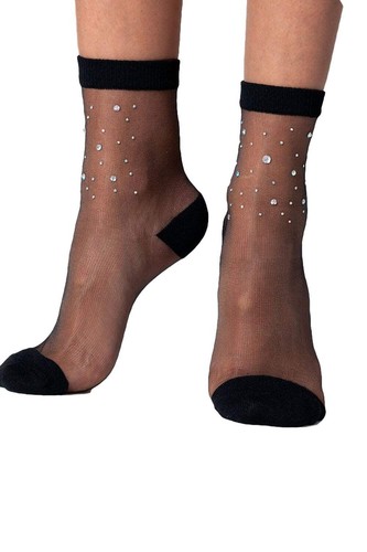 Gipsy Sheer Jewelled Ankle Socks - Picture 3 of 3