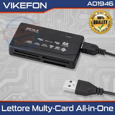 USB 2.0 All-in-One SD SDHC Micro M2 MMC XD CF Speicherkartenleser Kameras