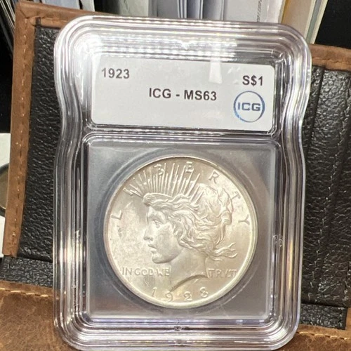 1923 Peace Dollar ICG MS63 Silver $1 Coin Philadelphia Uncirculated