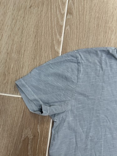 Buck Mason Shirt Mens XS Blue Venice Wash Slub Curved Hem Tee USA EUC - Picture 3 of 13