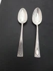 Wallace Sterling Silver Carthage 1917 Set of 2 Teaspoons