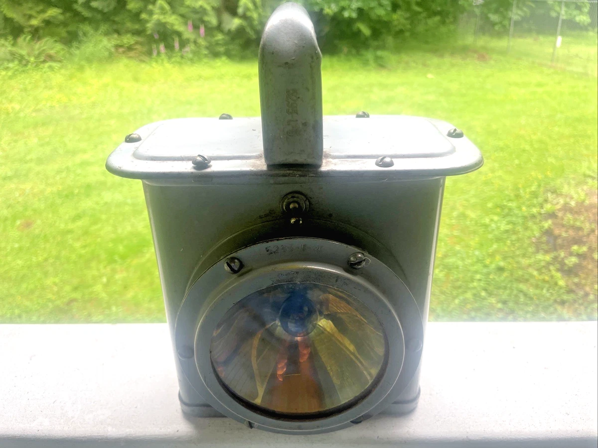 Vintage Original WWII Antique Maritime Lamps & Lighting for sale
