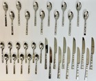 Oneida Verge (Ori) 34 Piece LOT 18/10 Stainless Flatware Set UNUSED