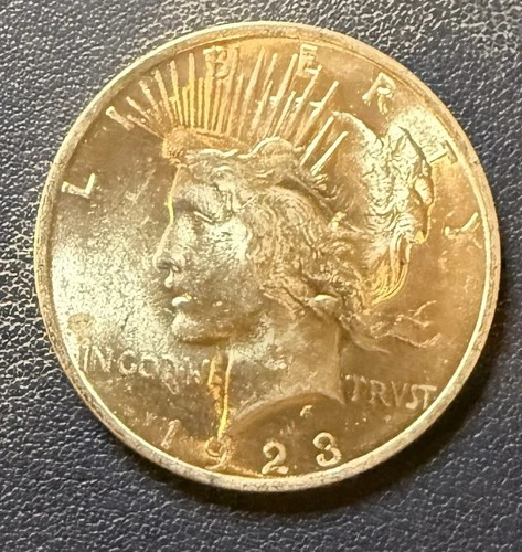 1923 P Peace Silver Dollar, Choice to Gem Uncirculated. Bright white. Free ship.