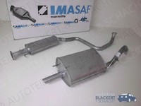 Imasaf Auspuff Set für Daewoo Rezzo 1.6 77KW 2000- | Mitteltopf + Endtopf