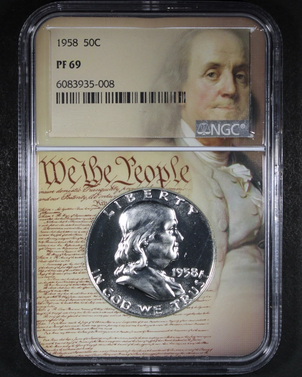 Silver NGC Grade PR 69 Franklin Half Dollars (1948-1963) for sale