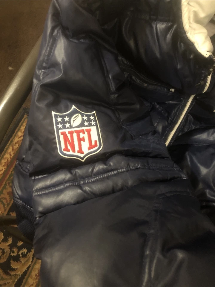 Abrigo de invierno vintage Patriots Reebok On Field Foto 3 de 4