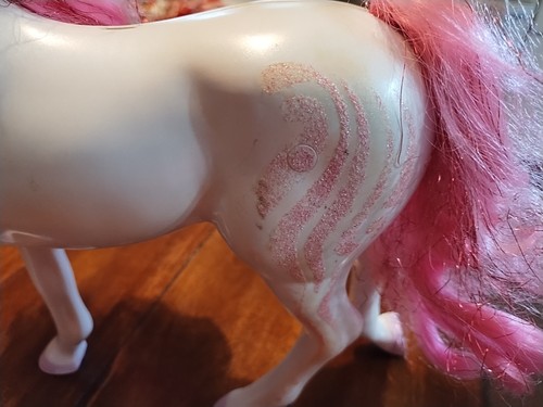 RARE Vintage Barbie DAZZLE TALKING Pony Horse GETESTET FUNKTIONIERT White Lighted Gem - Bild 8 von 10