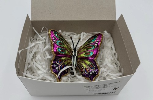 MacKenzie-Childs Bijou Butterfly Clip Ornament -Retired - NEW - - Picture 7 of 7