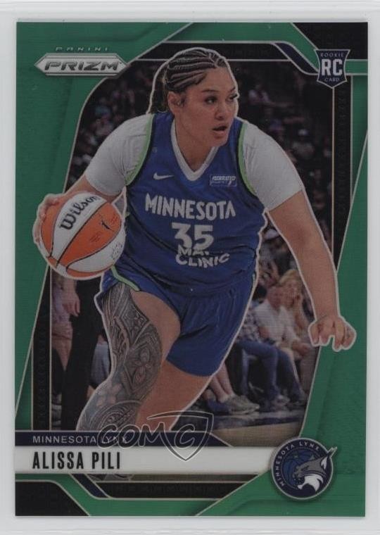 2024 Panini Prizm WNBA Green Prizm Alissa Pili #83 Rookie RC