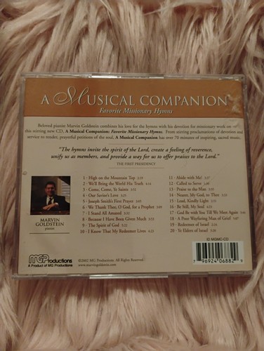A Musical Companion - Favorite Misionary Hymns - Audio CD - A3 - Imagen 3 de 3